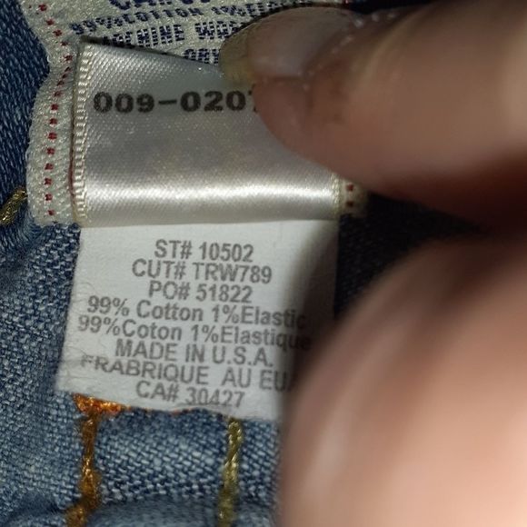 True Religion Johnny Light‎ Wash Straight Leg Jeans - Picture 7 of 8